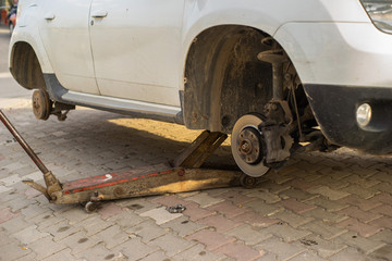  hydraulic jack with tire changing