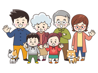 集合する家族　秋