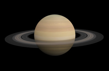 Planet Saturn Isolated (Elements of this image furnished by NASA)