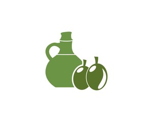 Olive oil logo vector illustration design template