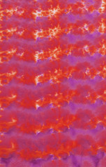 Handpainted tie dye shibori fabric background with bright irregular spors pattern