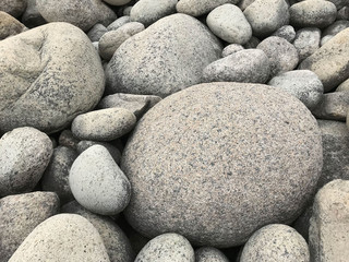  Big Circle stones. Sea.