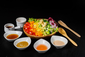 サラダ　Trendy healthy food  chopped salad 