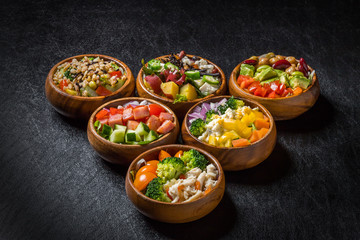 サラダ　Trendy healthy food  chopped salad 