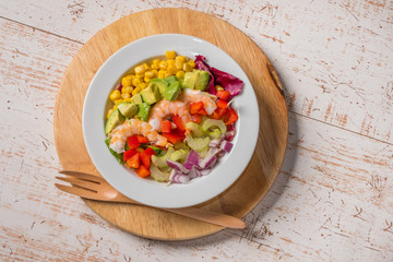 サラダ　Trendy healthy food  chopped salad 