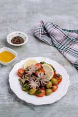 Salad with octopus