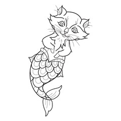 gato triton vector  © Silvina