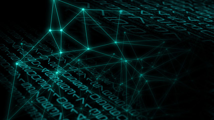 Big data abstract backgrounds, science fiction digital space war