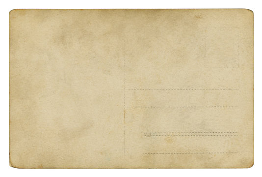 Vintage Postcard - isolated (clipping path included)