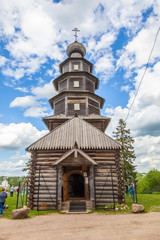 Fototapeta na wymiar Torzhok. Old-Voznesenskaya Tikhvin Church, 1653