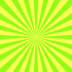 Yellow and Blue green sun rays background for your design. Vector.