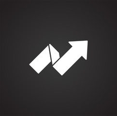 Business related icon on background for graphic and web design. Simple illustration. Internet concept symbol for website button or mobile app.