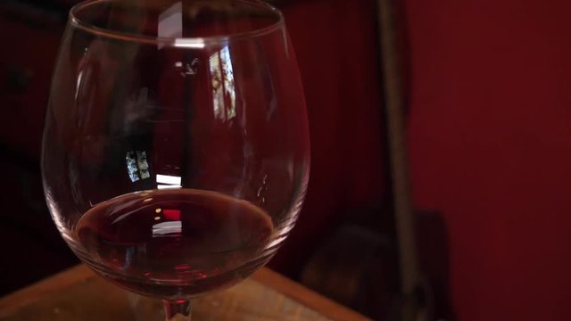 Beef bourguignon, pouring the red wine