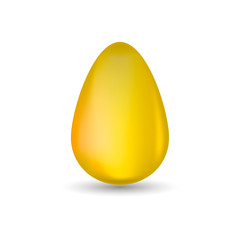 Golden egg with gradient mesh.