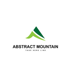 abstract mountain logo template