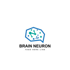 Obraz premium brain lab logo template