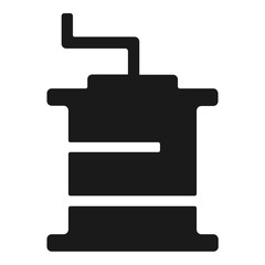 Coffee grinder machine icon