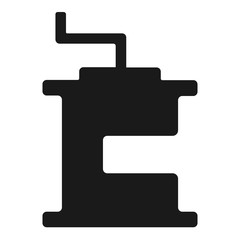 Coffee grinder machine icon