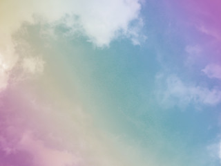 With soft clouds, pastel gradations, sky background