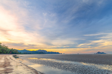 Sunrise view of  tropical sea, Thailand