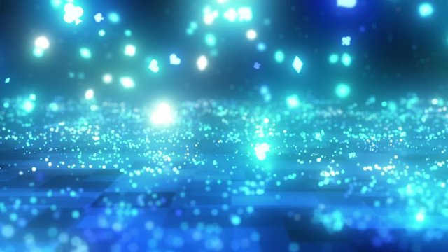 キラキラパーティクルエフェクト　トランプマーク