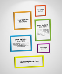 Colorful 3D Borders for Text or Photos