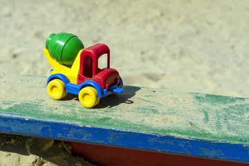 Toy truck, shipping shipping, road