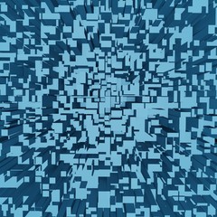 Abstract 3d square pixel geometric background or cube pattern