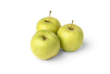 Green apple  isolated on white background.
