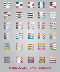 Big collection of 90 banners. Modern layout template for your design web.