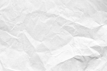 Crumpled white background paper texture