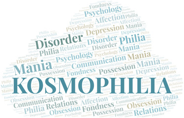 Kosmophilia word cloud. Type of Philia.