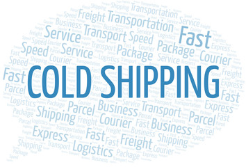 Cold Shipping word cloud. Wordcloud made with text only.