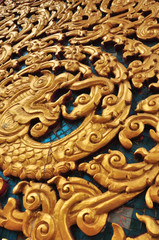 golden dragon on the roof