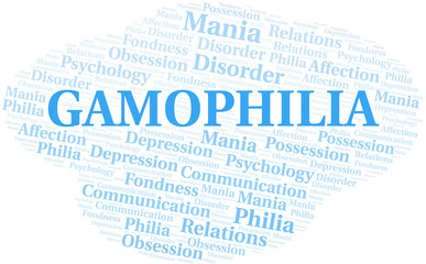 Gamophilia word cloud. Type of Philia.
