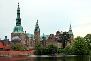 Obraz premium Frederiksborg castle, Hillerod, Denmark