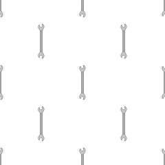 Seamless pattern with wrench icon. Spanner key. Repair symbols. Vector illustration for design, web, wrapping paper, fabric, wallpaper.