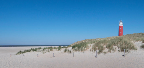 Dutch coast. Netherlands. Beach and dunes at the island of Texel