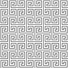 Black seamless pattern on a white background