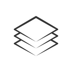Layer icon. New trendy style layer icon symbol.