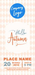 Autumn Sale DL Size Flyer Banner Concept