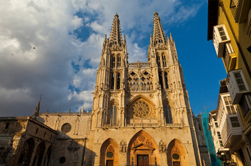 Fototapeta na wymiar Catedral de Burgos, Burgos, Castilla y León, España