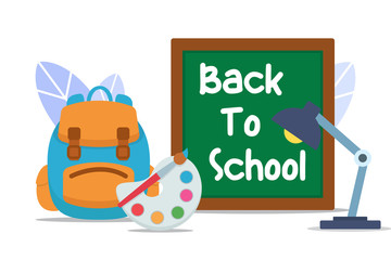 back to school flat creative illustration vector of graphic , small people in back to school flat illustration vector , vector doctor flat illustration for banner website landing page