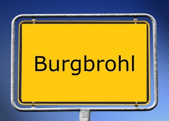 Burgbrohl Sign