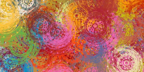 Artistic sketch backdrop material. Abstract geometric pattern. Chaos and random. Modern art drawing painting. 2d illustration. Digital texture wallpaper. 