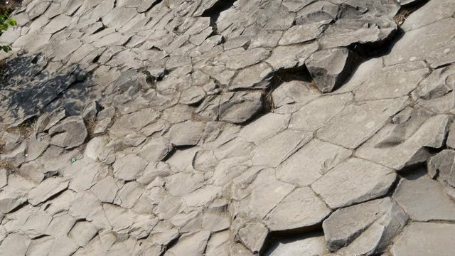 Hexagon rock formation pattern (Basalt)