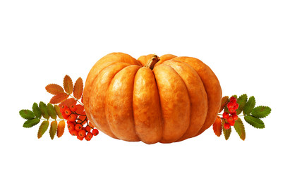 Large orange pumpkin