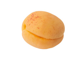 ripe sweet apricot isolated on white