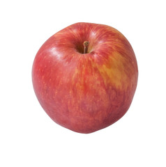 juicy sweet red apple isolated on white close up