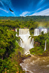 The Iguazu Falls on the border